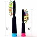 Hair Brush Comb for Wet or Dry Hair - Detangling Brush for Kids & Adults - No Tangle Brush (Black/Black)