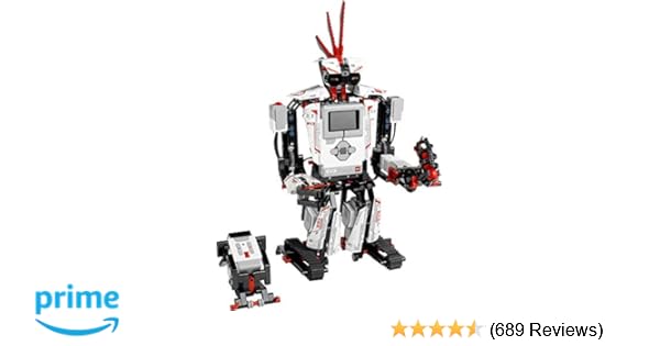 LEGO MINDSTORMS EV3 31313 Robot Kit with Remote Control for Kids, Educational STEM Toy for Programming and Learning How to Code (601 pieces)