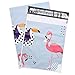 Metronic 100 Pack 10x13 Flamingo Design Poly Mailer Envelopes Shipping Bags with Self Adhesive, Waterproof and Tear-proof Postal Bags