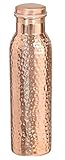 27-oz Pure Copper Water Bottle with Lid Indian Pitcher for Ayurvedic Health Benefits