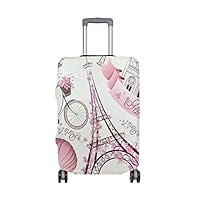 FOLPPLY Vintage Paris Eiffel Tower Luggage Cover Baggage Suitcase Travel Protector Fit for 18-32 Inch