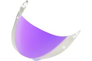 BSTOP K1 Face Shield Uv-protected For AGV K1, K1S, K3SV, K5, K5S Helmet Shield Visor Windshield (Revo Clear Purple-day and night)