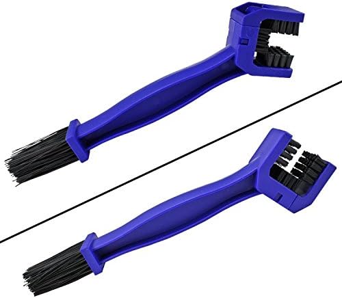 Xuheng 2pcs Chain CleaXner Bike Wheel Motorcycle Chain Clean Paintbrush Bicycle Steering Wheel Pedal Cleaning Brush Tool Set,Bicycle Clean Kits,Three - sided Chain Brush Cleaner,Fit All Bike