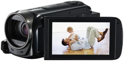 Compact video camcorder with 57x superior zoom, 8GB storage.