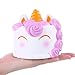 Vigeiya Jumbo Squishies 2 PCs Colorful Unicorn& Unicorn Mousse Cake Squishy Slow Rising Kawaii Toys for Kids Adults Prime Cheap Stuffed Squeezable Stress Reliever
