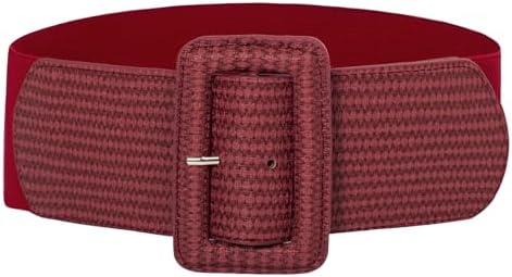 Drizzte Plus Size Belts for Women Woven Stretch Elastic 