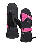 Andorra Women's Cross Country Textured Touchscreen Ski Mittens, Pink/Black, S/M Andorra Women's Cross Country Textured Touchscreen Ski Mittens, Pink/Black, S/M