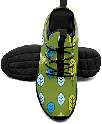 tayedass Cartoon Leaf Pattern-01 Women's Fashion Tennis Sneakers Lightweight Breathabl Tennis Shoes