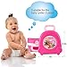 ONEDONE Portable Potty for Toddler Travel Outdoor Toilet Travel Potty for Toddler Squatting Potty for Baby Kids Potty Training (Girl)