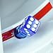Dreamer Car Tire Valve Stems Caps Plastic Crystal Dice Design(blue,4pcs)