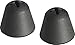 Genuine Sennheiser Black Silicone Replacement Ear Tips - Sleeves for Sennheiser Headphone Systems (SET 830-TV, 840-TV, 860, 880, 900, RR840, RR800, RI900, RI830) - 10 Pack (5 Pairs)