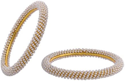 BEAUTIFUL PEARL BANGLE SET FROM HYDERABAD JEWELS