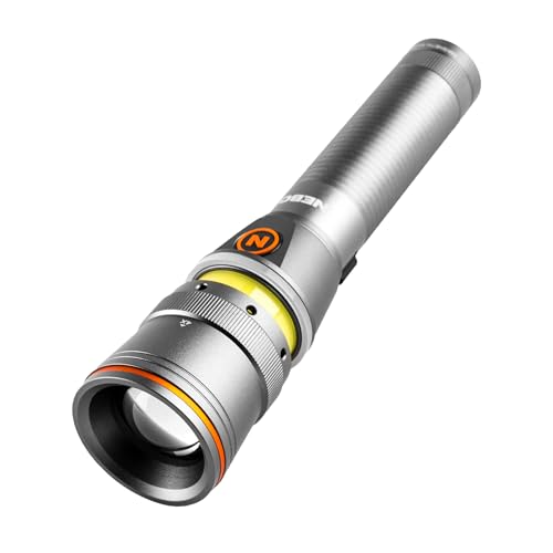 NEBO Franklin Dual Flashlight & Mycro Headlamp - Rechargeable Dual Work LED Light & Spot Light & Headlamp - Fully Rechargeable, Hands Free, 6 Light Modes