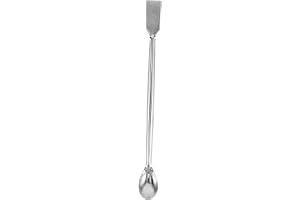 NUOBESTY Lab Spoon for Precise Control Stainless Steel with Long Handle and Easy to Clean Use in Fine