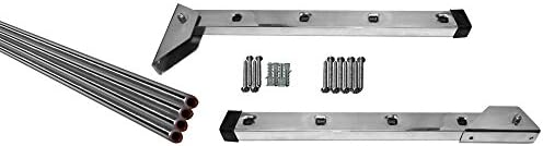 Homwell Stainless Steel Heavy Duty 4 Pipe X 2 Feet Wall Mounted Cloth Dryer Rack Foldable Hold N Dry
