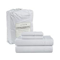 Lane Linen 100% Cotton Sheets For Queen Size