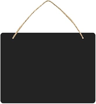 Amazon Com Wooden Double Sided Hanging Chalkboard Signs Memo