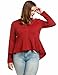 Meaneor Women Plus Size Long Sleeve O-Neck Full Zip Irregular Hem Jacket (L-4XL)