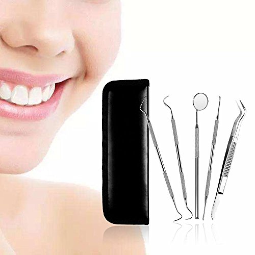 Dental Tools, Zeiger Professional Stainless Steel Dental Tooth Cleaning Tools Kit Set for Personal Oral Care and Pet Use, Tartar Removal Anti-Fog Mirror Scaler Tarter Scraper Dental Pick Tweezer - Thumbnail 6