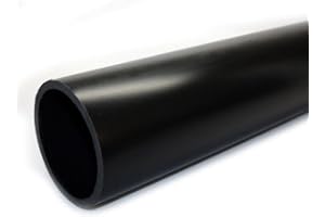 VENTRAL DWV Drain Pipe - Black ABS Custom Size and Length 2" (2.0) Inch (2" x 6')