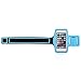 iXCC iPhone 6 / 6s Armband, Sports Running Armband with Key Holder and Dual Arm-Size Slots for iPhone 6, 6s, 5s, 5, 5c, SE, iPod MP3 Player - Blue