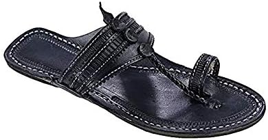 KOLHAPURI CHAPPAL Original Black Pointed Attractive for Men Slipper Sandal
