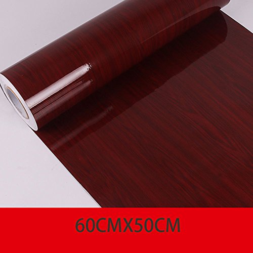 HOHO 24"x20" High Gloss Wood Grain Vinyl Wrap Sticker Decal Wallpaper Sheet Film for Car Furniture