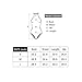 Gobought Women's Rose Embroidery Backless Lace Up Bodysuit Tops
