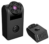 Mini Spy Hidden Camera-Conbrov 720P Night Vision Motion Activated Detection Portable Covert Nanny Cam Video Recorder Camcorder with Built-in 1000mAh Battery, Max 1 Year Long Standby