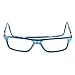 Clic Magnetic Reading Glasses for Men or Women, Computer Readers, Executive (M-XL, Jean Blue, 2.00 Magnification)