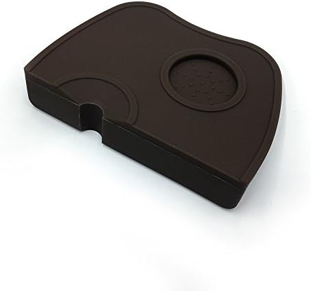 Non-slip Espresso Coffee Tamp Mat Dust pad Skid pad tamping corner - by Craftslife (Brown)