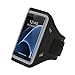 iPhone X / Galaxy S7 / S10 Edge Armband - LOVPHONE Easy Fitting Sport Running Exercise Gym Sportband with Key Holder & Card Slot,Water Resistant and Sweat-Proof (Gray)