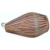 VRINDAVANBAZAAR.COM Clay Mridanga Drum (Small) - Brown South Indian Musical Instrument/Traditional Instrument - Mridangam Drum (30 x 30 x 56 cm)