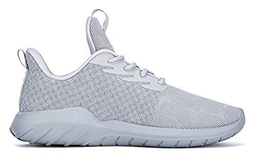 Soulsfeng Men Women Unisex Casual Fashion Sneakers Glow In Dark Running Shoes (Men US9.5=EUR43=27.5CM, Grey (Fabric Lining))