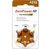 Zenipower Size 312 Zinc Air Hearing Aid Batteries 120 Pack