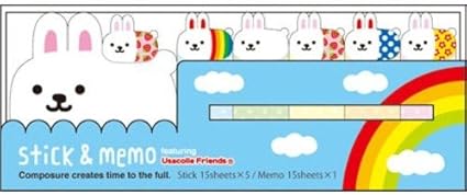 Amazon Mw スティック メモ ウサコレ メモ帳 文房具 オフィス用品