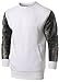 Rstrict & General Mens Hipster Fleece Crewneck Long Sleeve W/PU Trim