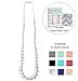 Goobie Baby Audrey Teething Necklace for Mom to Wear, 100% Safe Silicone - Pearl