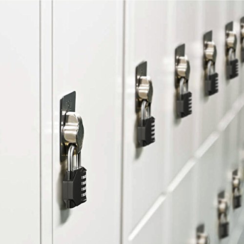 KeeKit Combination Lock, 4 Digit Combination Padlock, Weatherproof Outdoor Gate Lock, Locker Lock for School, Gym, Employee, Combination Lock for Case, Toolbox, Hasp Cabinet and Storage, 2 Pack