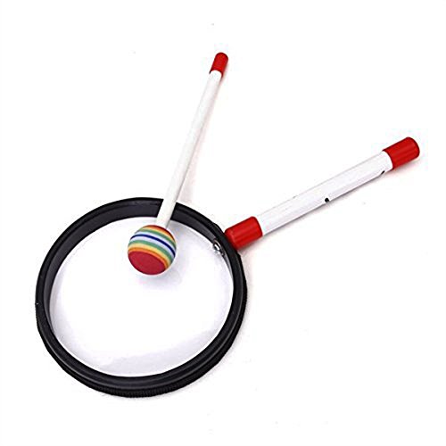 Bargain House Lollipop Drum Lolipop Shape Drum Kids Hand Drum With Mallet Musical Sound Toy Musical Instruments for Kids Colorful