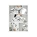 Women Ladies Bamboo Print 2 Piece Linen Silk Cheongsam Qipao Dress with 3/4 Sleeve