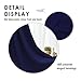 FLOWEROOM Blackout Curtains Thermal Insulated with Grommet Curtains for Bedroom, Navy Blue, 52 x 63 inch, 2 Panel