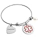 ALoveSoul Medical Alert Bracelet - Stainless Steel Diabetic Alert ID Bracelet For Women Expandable Bangle
