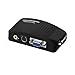 SIENOC PC Laptop AV S-video Video to VGA TV Converter Switch Box Color Black