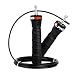 PROCIRCLE Speed Jump Rope - Nature Handle - Adjustable with Ball Bearings - Workout for Double Unders, WOD, Outdoor, MMA & Boxing Training
