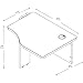 Bush Business Furniture Series A Collection 30W Transitional Bridge in Hansen Cherry