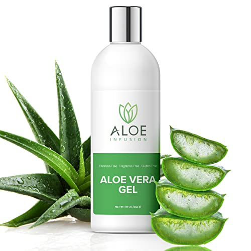 Aloe Infusion Organic Aloe Vera Gel Deeply Hydrating, Skin Nourishing