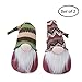 GMOEGEFT Swedish Tomte Christmas Gnome Plush, Scandinavian Santa Gnome Holiday Home Decorations Table Ornament, 12 Inches - Set of 2(E)