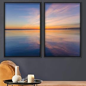 signwin 2 Piece Framed Canvas Wall Art Skyline...