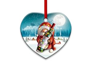 64HYDRO 2023 Christmas Ornaments, Christmas Tree Decorations - Gnome Christmas Theme Ceramic Ornament - Best Gifts for Christmas - THAZ2110005Z